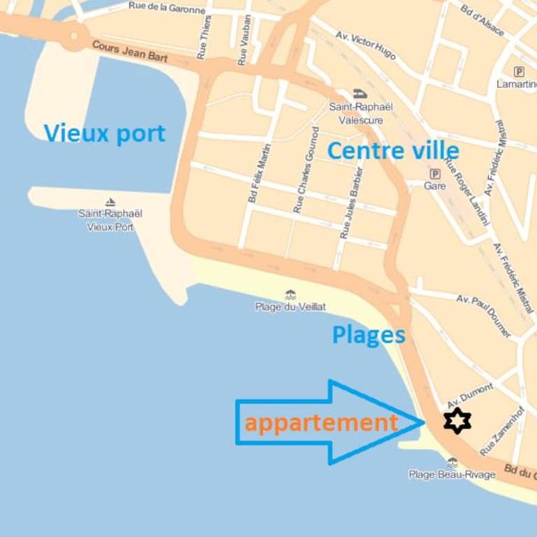 Appartement les pieds dans l'eau pour 6 personnes à Saint-Raphaël - Appartamento con 2 Camere da Letto - 31