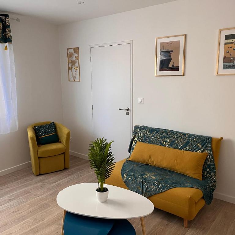 Studio cosy avec terrasse, proche Chantiers et Airbus - Appartement 1 Chambre - 3