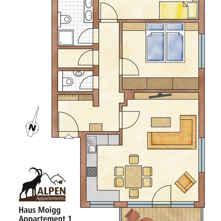 Alpen Appartements MOIGG - Apartment mit 2 Schlafzimmern - 11