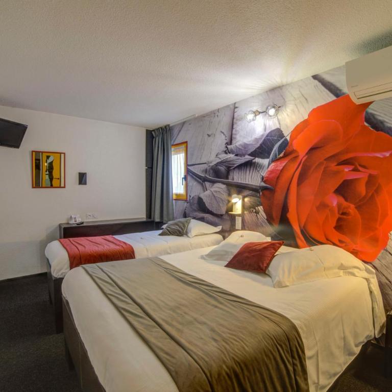 Hôtel The Originals Access, Bourges Nord Saint-Doulchard - Chambre Triple avec 1 Lit Double et 1 Lit Simple - 3