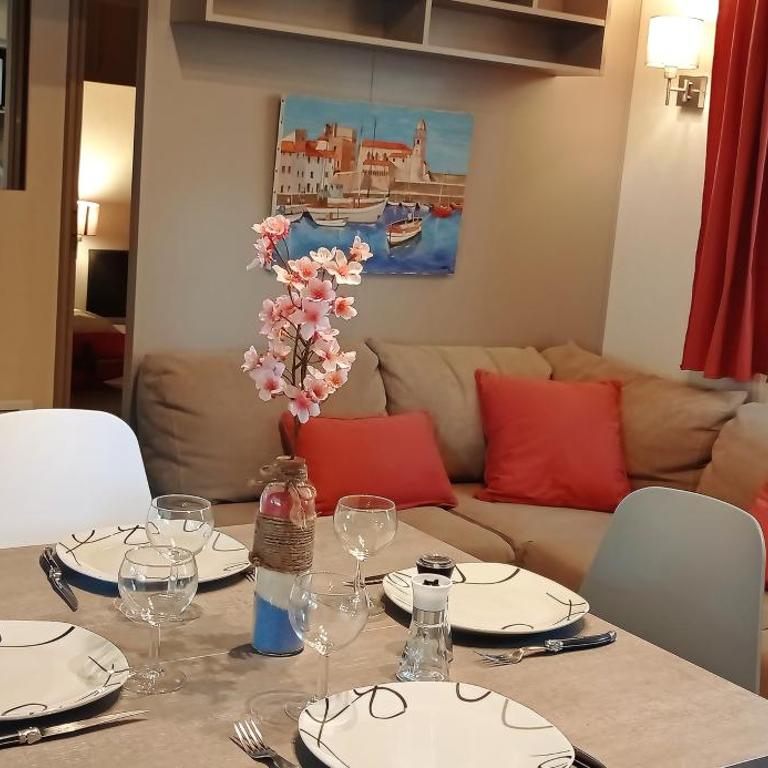 HappyMobilhome Argelès-sur-mer -plage à 500m- Camping 4 étoiles Del Mar - Mobile Home - 18
