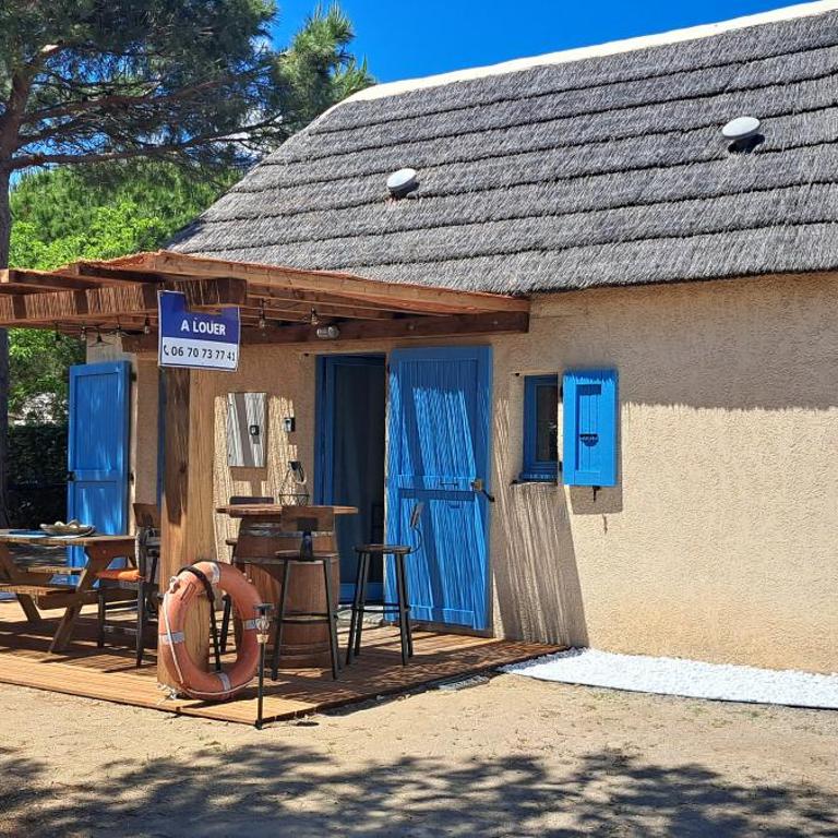 Fraîcheur sous les pins bord du lac marin et 800m mer joli mas de pêcheurs rénové 8 couchages - Haus mit 3 Schlafzimmern - 3