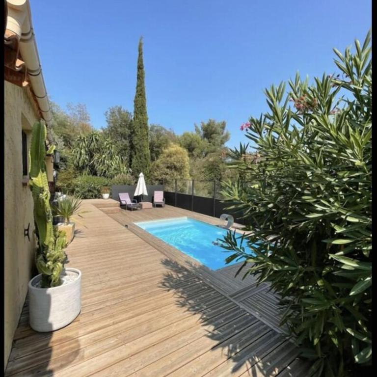 Belle maison vue montagne avec piscine privée à 5 minutes de la mer et village.i - Villa - 45