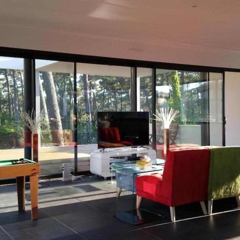 Villa CALIFORNIA Piscine chauffée 14x4m Moulleau Abatilles 10 pers - Villa avec Piscine Privée - 29