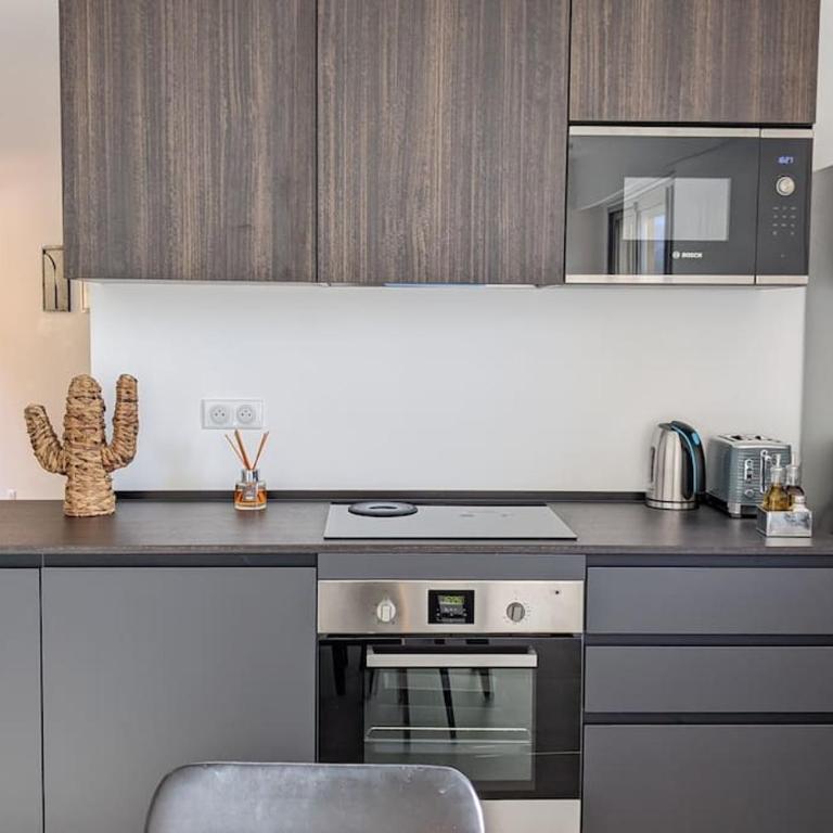 3 pièces dans villa avec piscine - Appartement 2 Chambres - 13