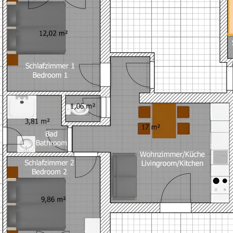 Ella's - Apartment mit Balkon - 2