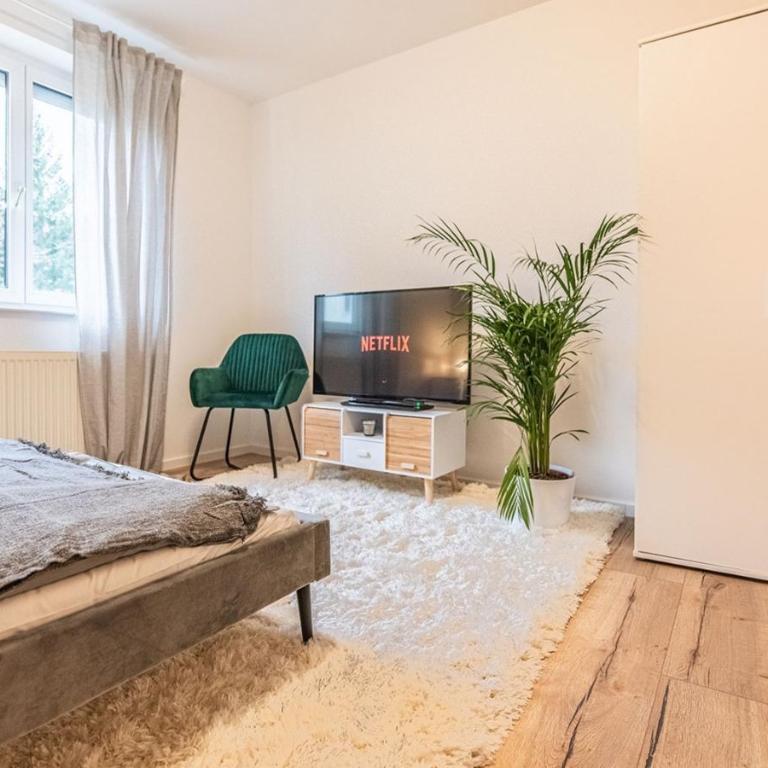 Arbio I Cozy Apartment Augsburg-Göggingen - Suite Deluxe con 2 Camere da Letto - 11