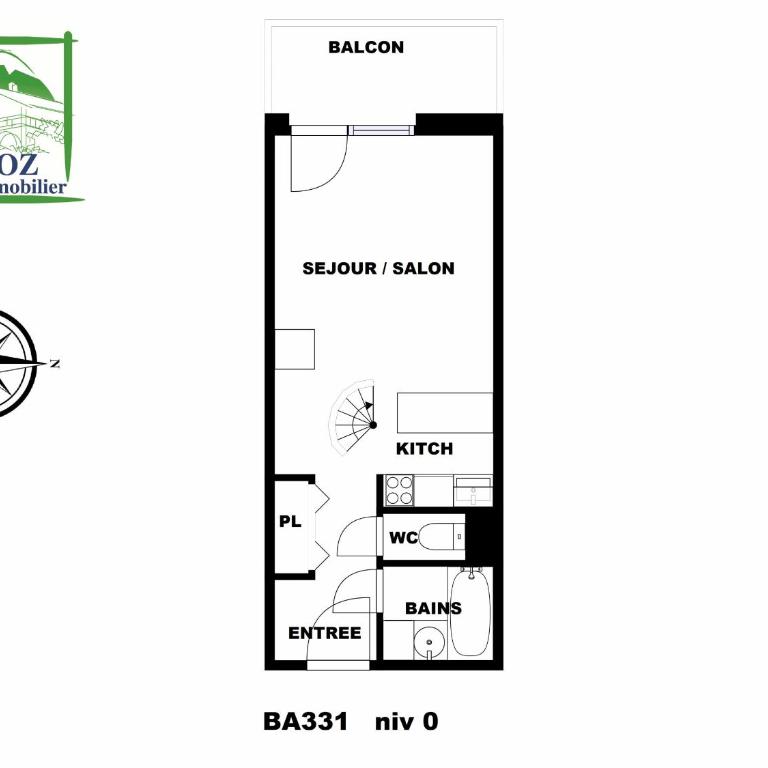 Duplex 4 Pers PIed de pistes (BA331) - Apartamento Dúplex - 7