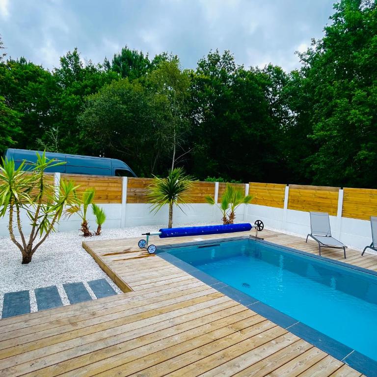 Maison à biscarrosse avec piscine et jacuzzi - Maison 3 Chambres - 1