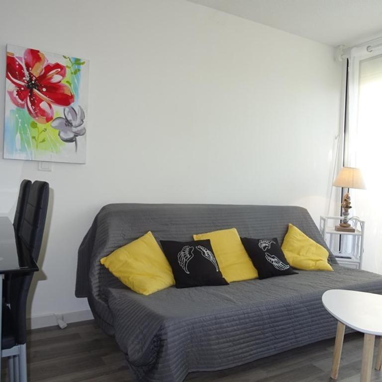 Palavas-les-Flots : T2 cabine climatisé en RDJ avec piscine et parking, à 400m de la plage - Appartement 1 Chambre - 4