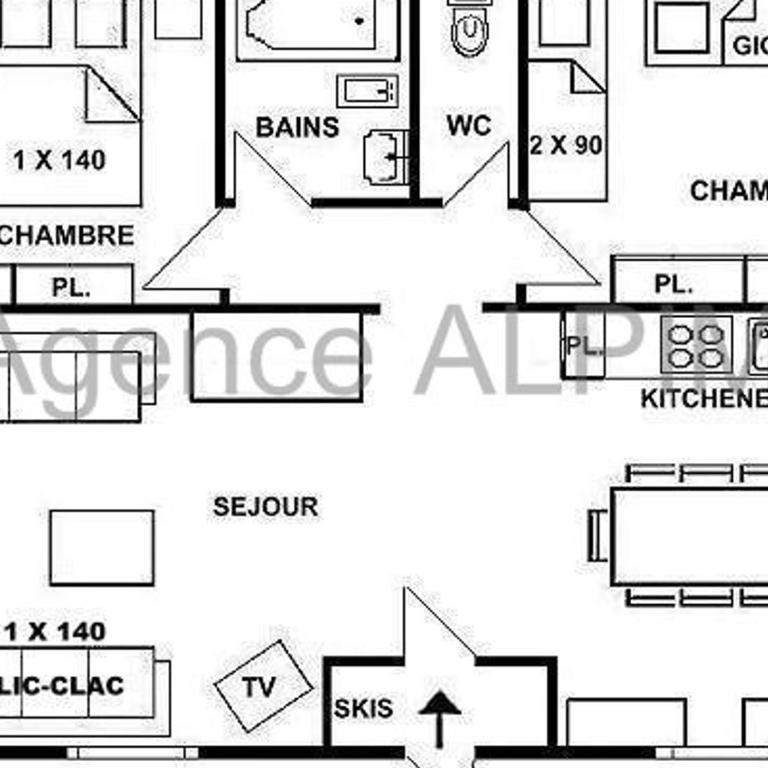 Chalet 3 pièces Les Saisies pour 8 personnes - FR-1-594-55 - Apartment (8 Erwachsene) - 2