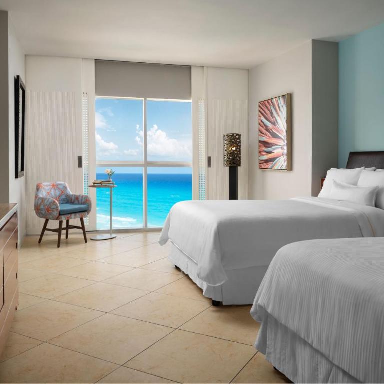 The Westin Cancun Resort & Spa - Habitación Doble con vistas al océano - 2 camas dobles - 1