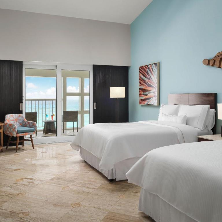 The Westin Cancun Resort & Spa - Habitación Doble Deluxe con vistas al mar - 2 camas dobles - 1