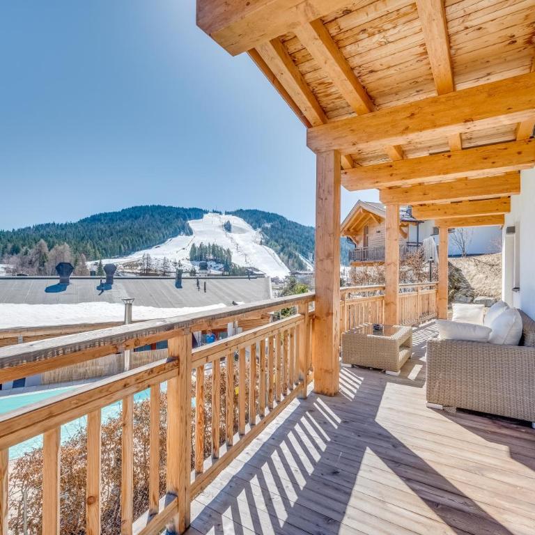 Chalet Bergliebe Seefeld Bergblick & Kamin - Apartment mit 3 Schlafzimmern - 12