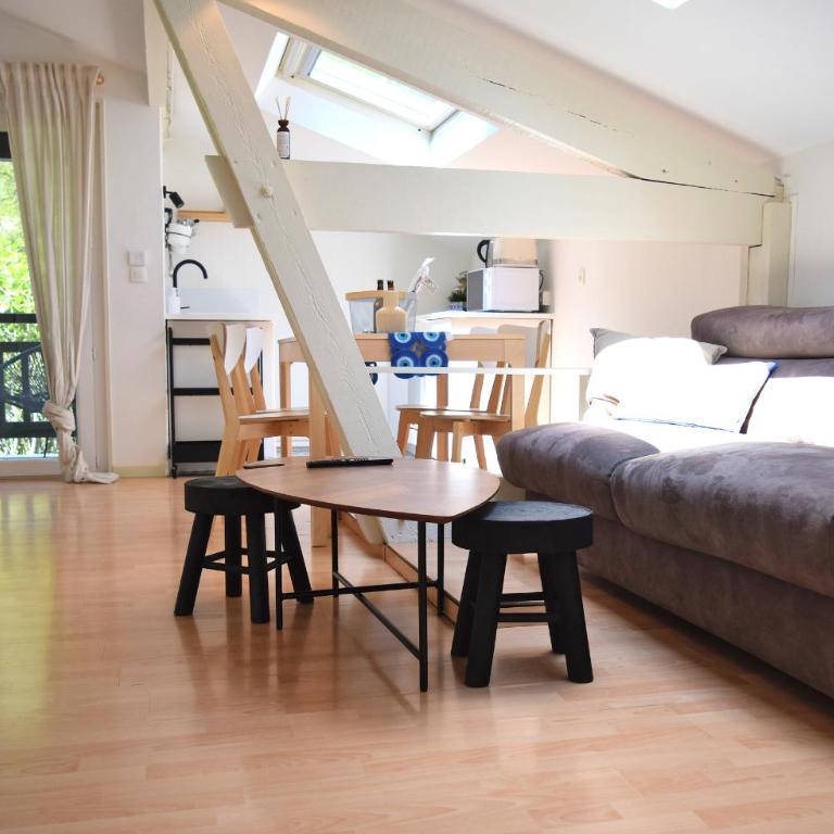 Nid de Ruben, Villa Hostal Naou Hossegor Wifi Netflix Sauna - Apartment mit 1 Schlafzimmer - 11