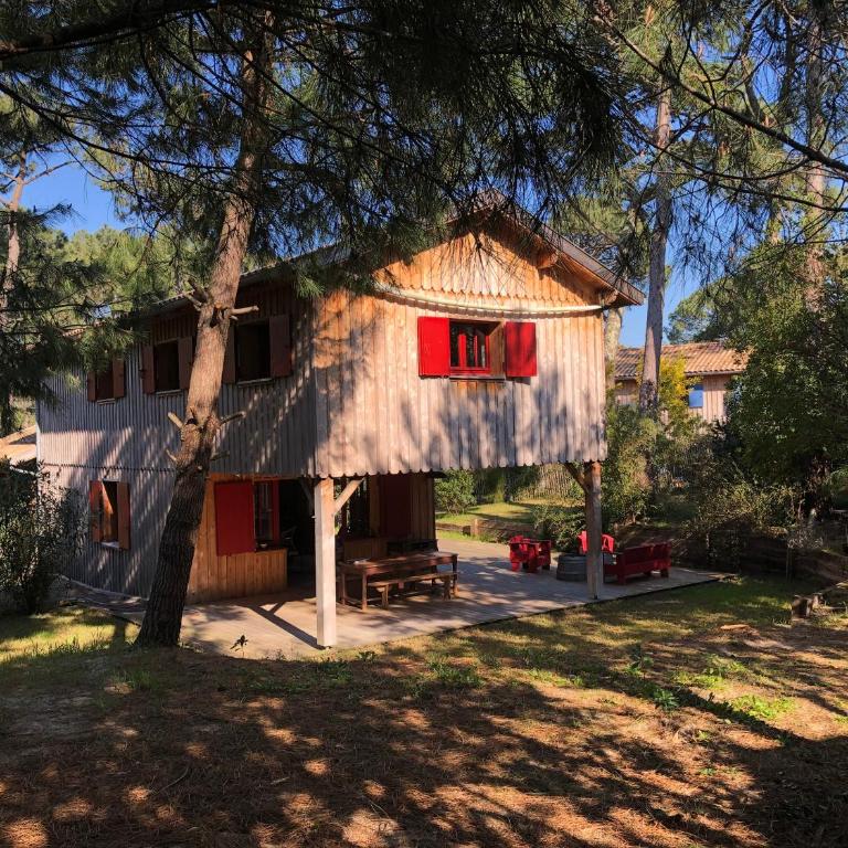 Maison bois 10 pers CapFerret Plage des Américains - Villa - 1
