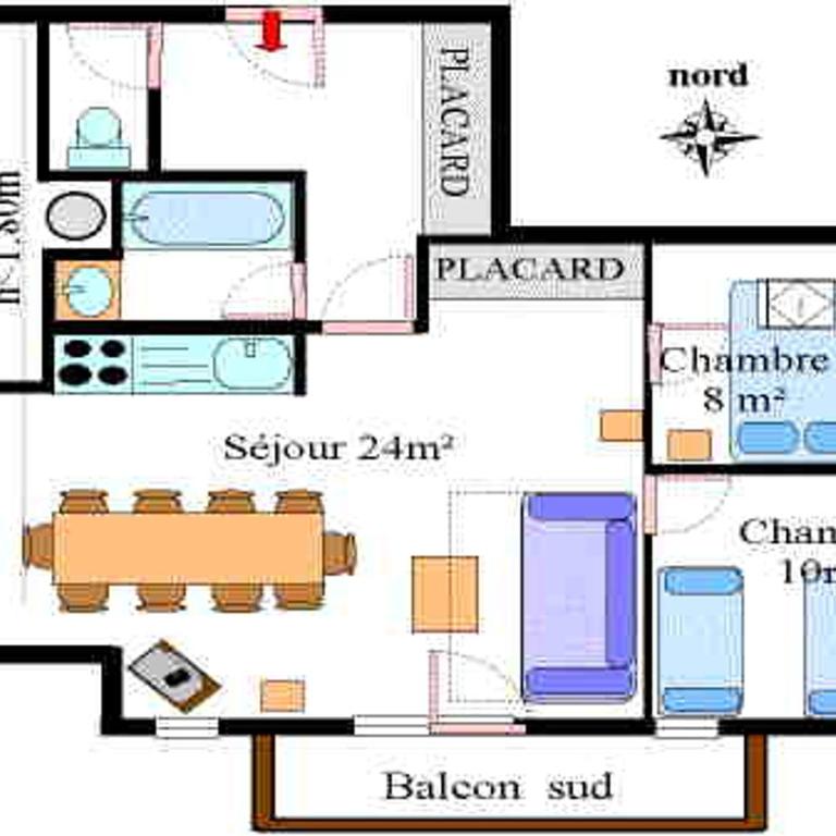 Appartement 7 pers. au centre de Val Cenis, proche pistes et commodités - FR-1-508-7 - Appartement (7 Adultes) - 12