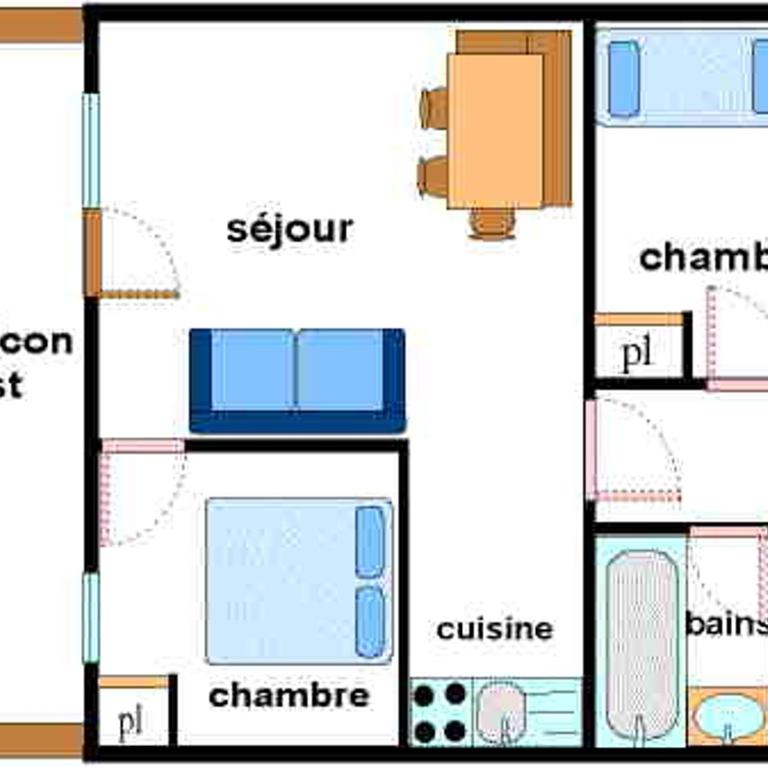 Appartement 6 pers, 2 ch, Lanslebourg-Val Cenis, piscine - FR-1-508-97 - Appartement (6 Adultes) - 10