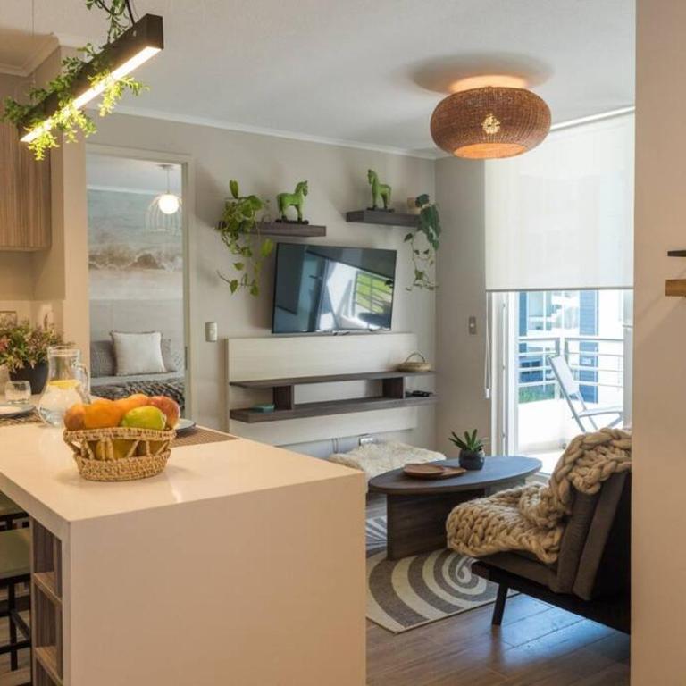 PUCON depto NUEVO! DOS DORMITORIOS DOS BAÑOS, en condominio con estacionamiento,balcon, super equipado, WIFI Y CABLE, PISCINA CON JARDINES, ZONA TRANQUILA A SOLO 5 MINUTOS DEL CENTRO EN AUTO - Two-Bedroom Apartment - 1