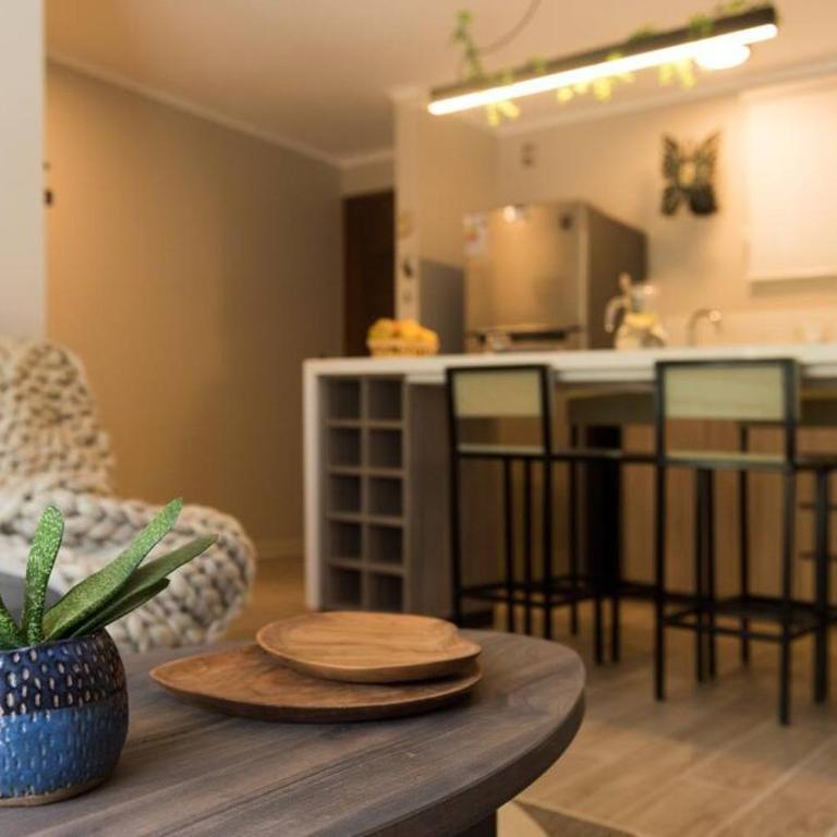 PUCON depto NUEVO! DOS DORMITORIOS DOS BAÑOS, en condominio con estacionamiento,balcon, super equipado, WIFI Y CABLE, PISCINA CON JARDINES, ZONA TRANQUILA A SOLO 5 MINUTOS DEL CENTRO EN AUTO - Two-Bedroom Apartment - 11