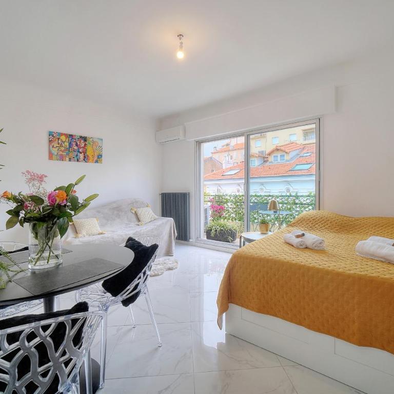 Lumineux Studio TERRASSE, Clémenceau-CANNES CENTRE A0B192 - Studio mit Balkon - 5