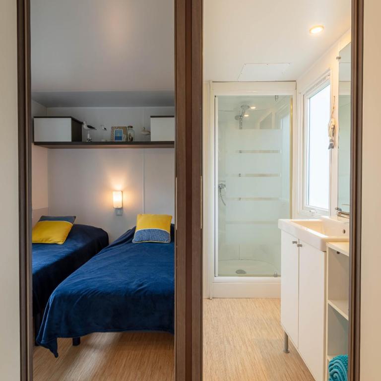 Le Mimosa, mobil-home climatisé au cœur du vignoble et à quelques mètres de la mer - Deluxe Bungalow mit Gartenblick - 5