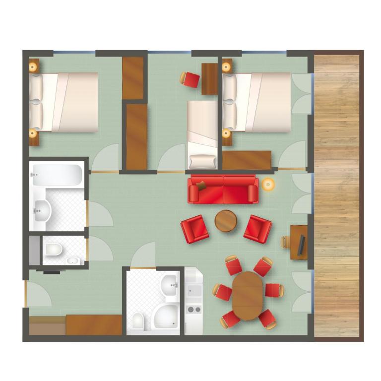 Apart-Hotel Filomena - Apartment mit 3 Schlafzimmern - 7