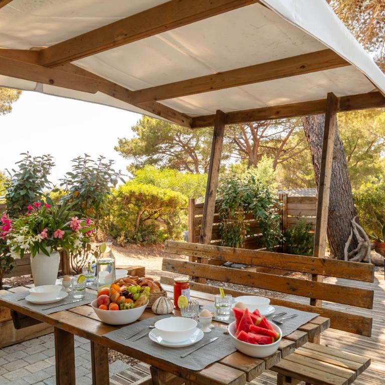 L Arbousier, mobil-home vue dégagée sur la mer - Deluxe Bungalow mit Meerblick - 13
