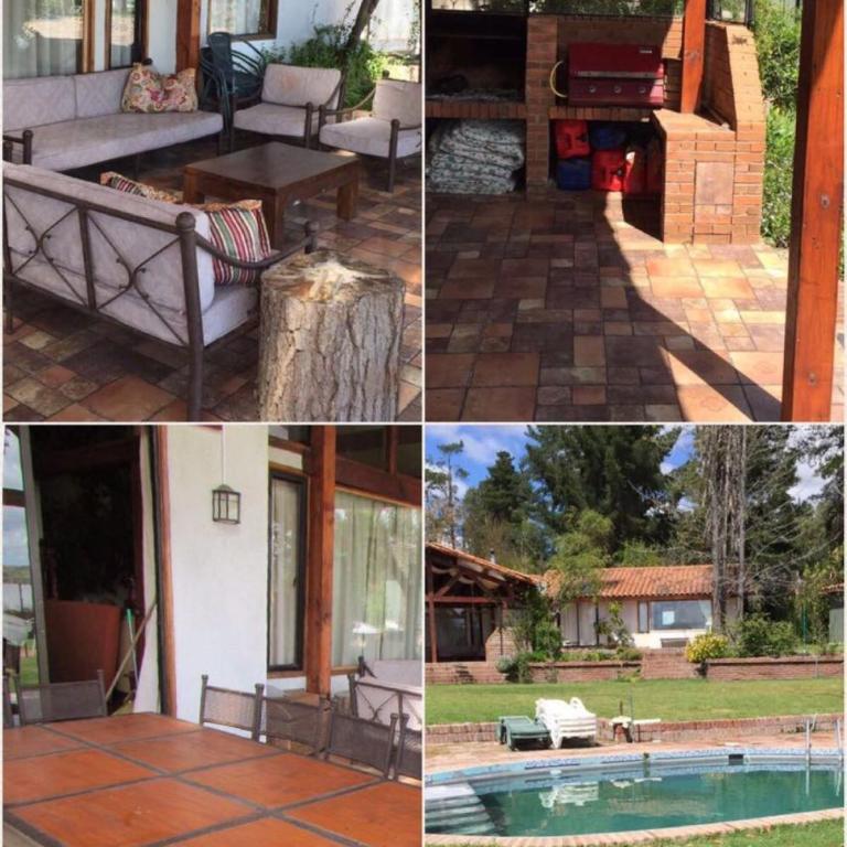 Alojamiento Punta verde Gran casa orilla Lago Rapel piscina ,jardines ,quincho ,terrazas,para 13 - Five-Bedroom House - 17