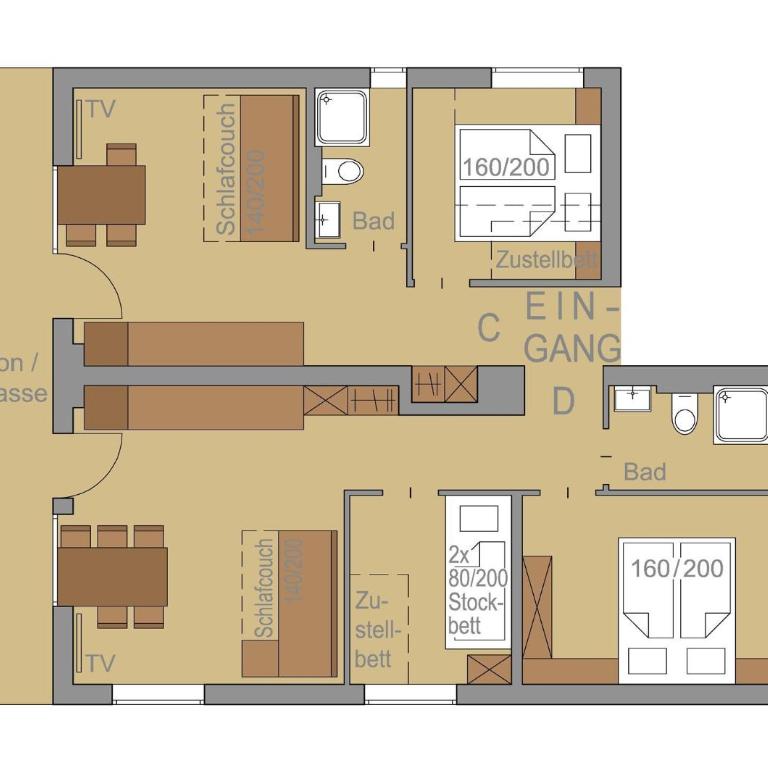 Ferienwohnungen Nachbaur - Apartment mit Dusche - 9