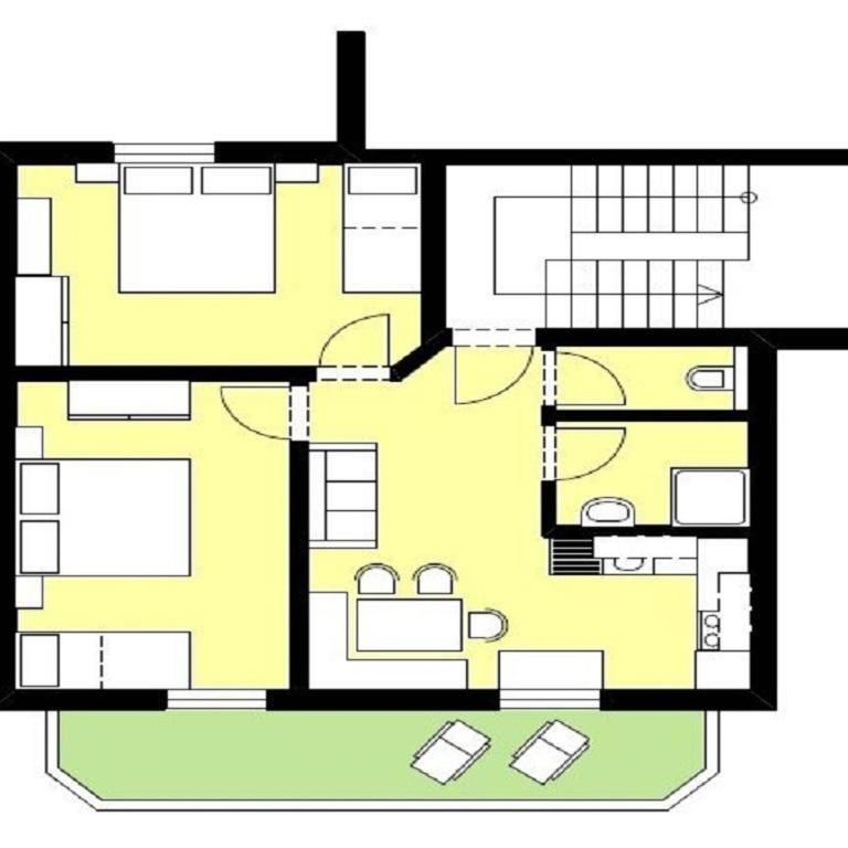 Landhaus Dajana - Apartment mit 2 Schlafzimmern und Dusche - 1