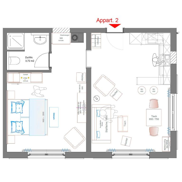 Hubertus Appartements Inzell - Apartment mit Balkon - 12
