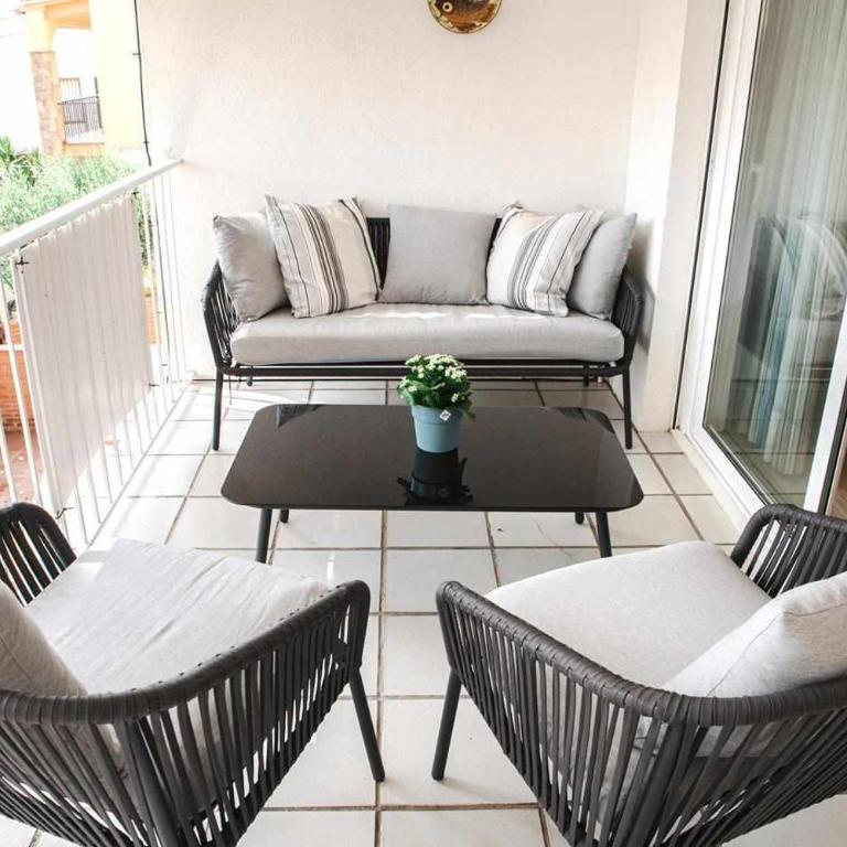 Agradable y tranquilo apto a 500m de la playa - Apartamento con terraza - 5
