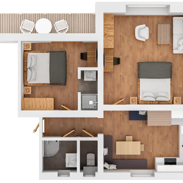 Schwaiger Appartements with Summer Card - Comfort Apartment mit 2 Schlafzimmern und Balkon - 9