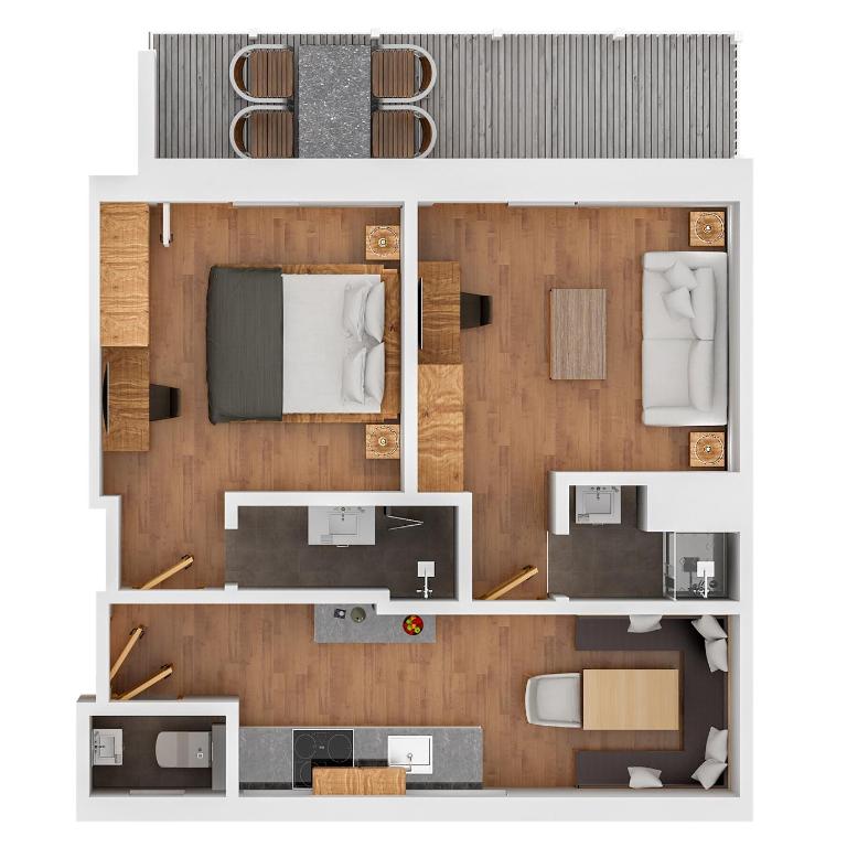Schwaiger Appartements with Summer Card - Apartment mit 2 Schlafzimmern und Balkon - 5