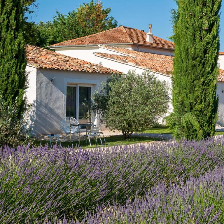 La Bastide de Damien, 5 clefs Demeure d'Exception et Table Remarquable dans le guide Teritoria, JACUZZI Privatif, Cuisine étoilée Dominique Frérard - Chambre Lit King-Size avec Baignoire Spa - 2