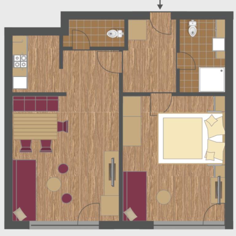 Gästehaus Europa - Apartment mit Balkon - 4
