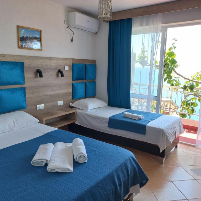 Sun Apartments - Apartman sa 2 Spavaće Sobe, Balkonom i Pogledom na More - 9