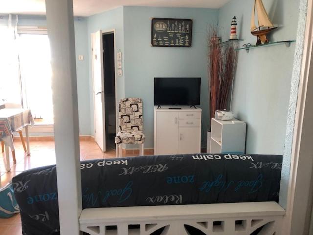 Gruissan (Aude) Appartement calme, vue sur port de plaisance -Clim, Empl.Parking - Appartement 1 Chambre - 7