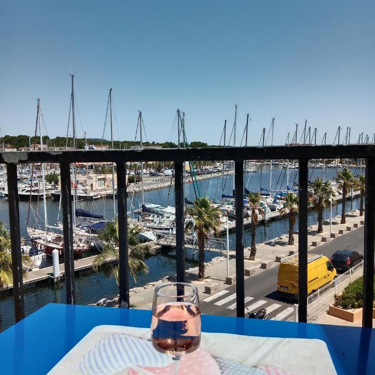 Gruissan (Aude) Appartement calme, vue sur port de plaisance -Clim, Empl.Parking - Appartement 1 Chambre - 2