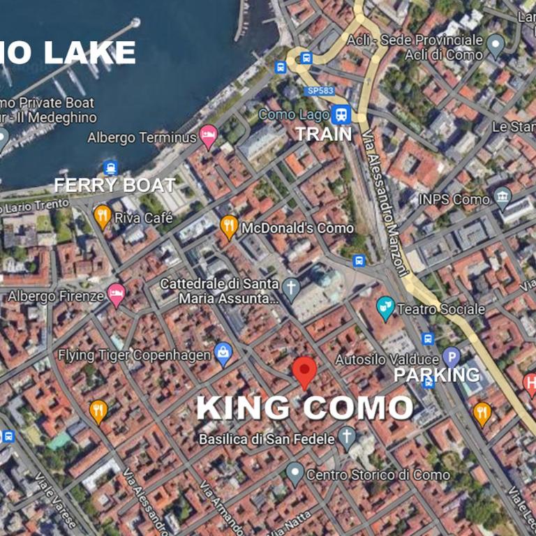 King Como Lake Center 9 posti letto- Grande Terrazza - 2 bagni privati - Appartamento con 2 Camere da Letto - 15