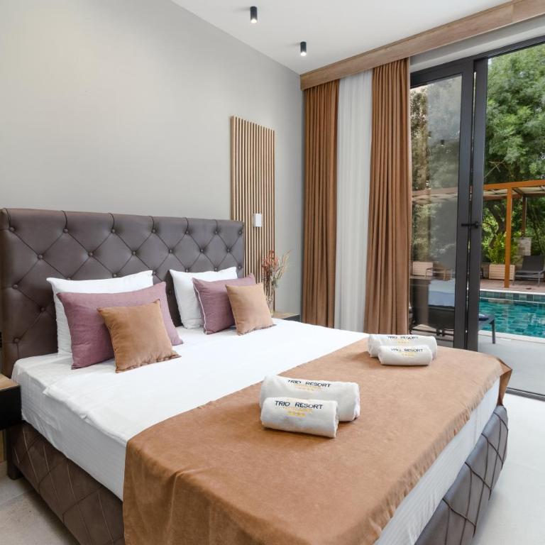Trio Resort - Dvokrevetna Soba sa Bračnim Krevetom i Pogledom na Bazen - 11