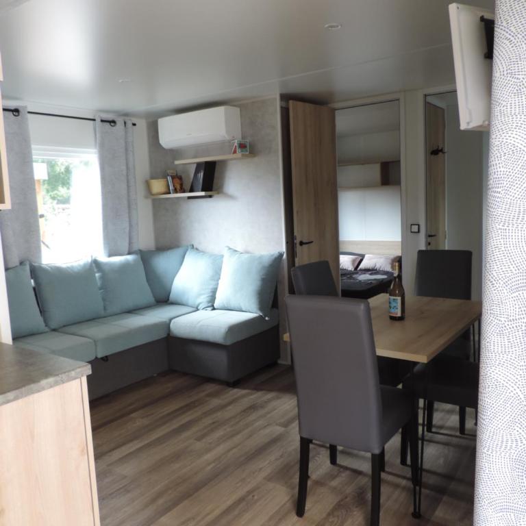 Mobil home avec terrasse - proche plages Cap-Ferret - 4-6 pers Camping 4 étoiles Les Viviers - Mobilheim - 5