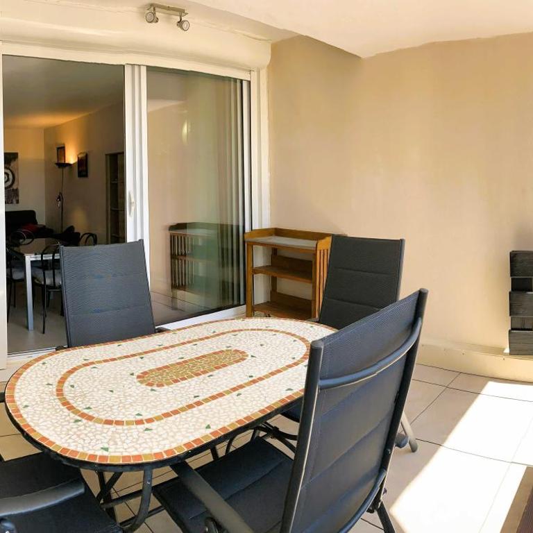 Le Rouge et Le Noir 45 m2 sur Coursives Gde Terrasse Port Nature Naturiste - Apartment mit 2 Schlafzimmern - 13