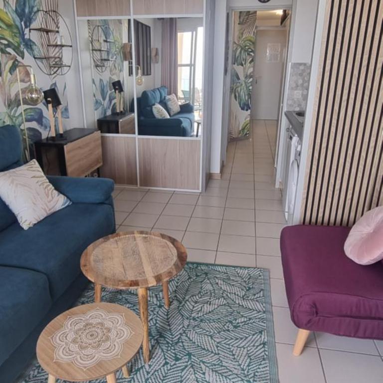 Agay Cap Esterel Le Hameau F2 Clim plein sud dernier etage Magnifique vue mer - Appartement 1 Chambre - 36