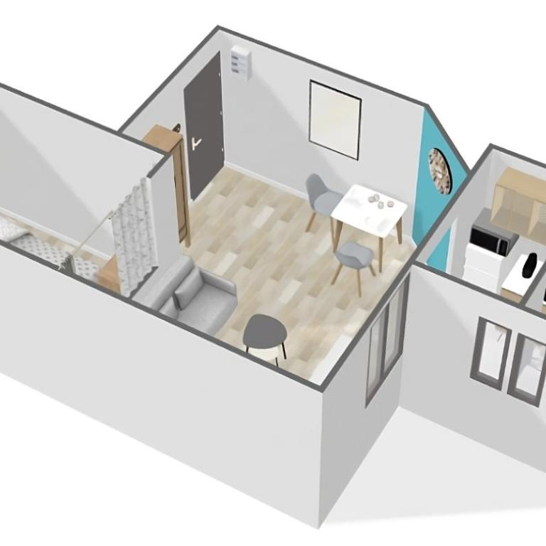 T1 Bis plein centre de Toulon,climatisé - One-Bedroom Apartment - 7