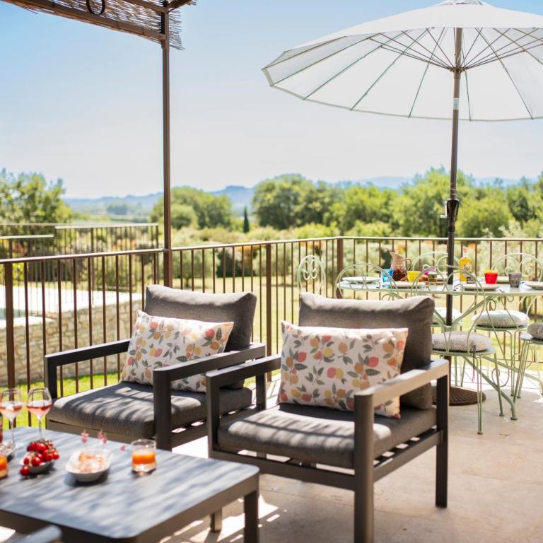 Bastide Toujours Dimanche, Maison de vacances avec vue & piscine chauffée - Maison 2 Chambres - 64