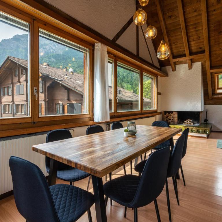 Jungfrau-View Apartment, terrace & free parking - Apartment mit Blick auf die Berge - 4