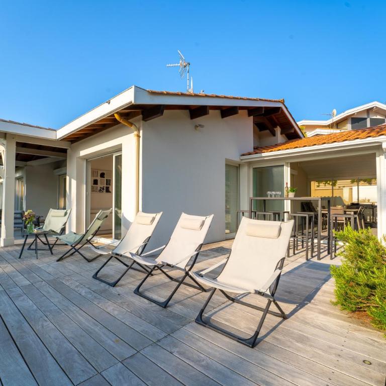 Villa Marie - Pyla sur mer superbe villa 10 personnes vue Bassin - Maison 5 Chambres - 11