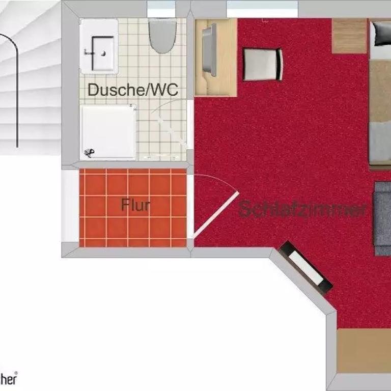 Haus Windegg - Einzelzimmer mit Dusche - 1